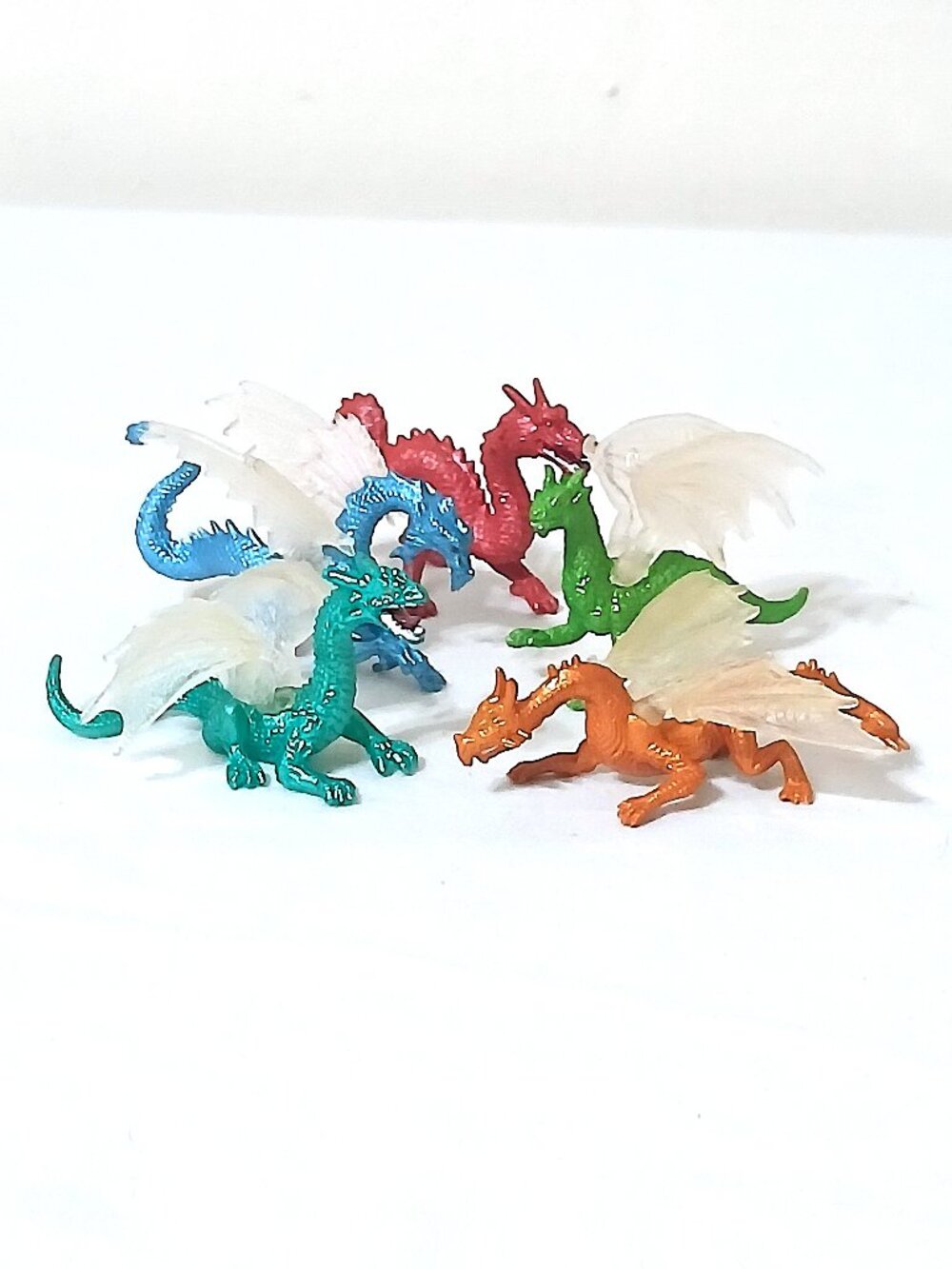 Safari Ltd Dragons TOOB 6 Mini Dragon Figures Fantasy Toy Lot 687604 EUC